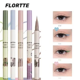 Combinação de sombra / forro FLORTTE Flower Food Bear Delineador líquido Maquiagem duradoura Caneta delineadora 0,01 mm Ultrafina à prova d'água à prova de suor Cosméticos femininos 231027