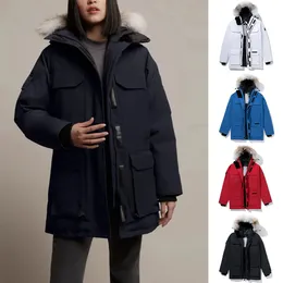 Дизайнерские мужские пуховики Зимняя куртка Женская куртка-пуховик Паркеры Пальто с капюшоном Канадские куртки Gooess Толстая теплая верхняя одежда Женская
