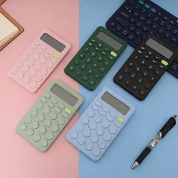 Calculadora de mesa digital pequena portátil com display LCD de 8 dígitos, tamanho de bolso de calculadora inteligente para crianças para escola em casa