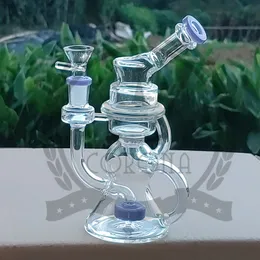 Bicchiere per narghilè Bong in vetro, tubi dell'acqua, dab rig catcher, materiale spesso per fumare bong da 8 pollici