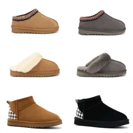 Детские ботинки Bottes, дизайнерские тапочки Tasman, Tazz Baby Snow, Австралия, мини-пинетки, ботинки на платформе для девочек, женские зимние пушистые туфли, замшевая шерсть