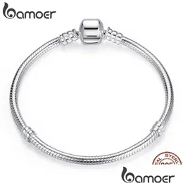 Top Sale Authentic 100% 925 Sterling Sier Snake Chain Bangle Bracelet For Women Luxury Jewelry 17-22Cm Pas902 Drop Delivery Dhgarden Otm2Z