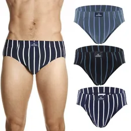 Underpants 4 Pack Mens Cotton Blue Strip 속옷 짧은 남자 섹시한 통기성 부드러운 팬티 미국 크기 S3XL 231027