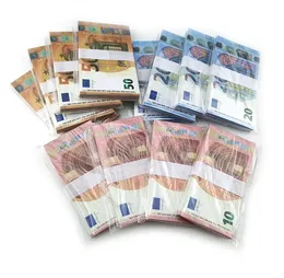 Forniture per feste festive Banconote in denaro falso 10 20 50 100 200 Dollari Euro Realistico Toy Bar Puntelli Valuta Film Denaro