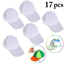 Boinas 17pcs/cenário de beisebol Creative Diy Graffiti Chapéu para crianças imprimindo chapéus ao ar livre