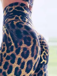 2020 New Leopard Print High Waist Hip Push Up Yoga Leggings 여성 고 탄성 슬림 체육관 운동 타이트 바지 피트니스 의류 3319324