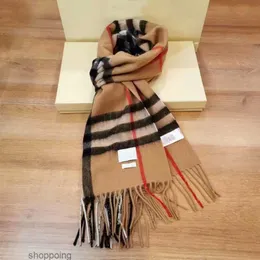 Winter 100% Cashmere Scarf High-grade Soft Thick Fashion Mens Womens Scarves Neutral Classic Plaid Large Plaid Cape Imitation 5 Colors