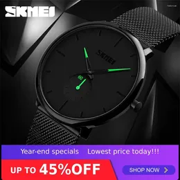 Wristwatches SKMEI Fashion Men Women Watch Quartz Watches Waterproof 30M Big Dial Display Relojes Para Hombres