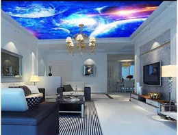 Wallpapers Custom Po 3d Ceiling Murals Wallpaper Cool Starry Universe Planet Home Decor Living Room For Walls 3 D