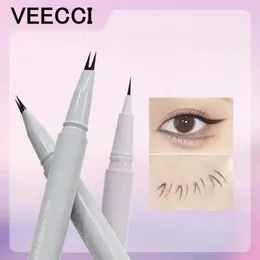 Eyebrow Enhancers VEECCI Liquid Eyebrow Lower Eyelash Eyeline Aegyo-sal Pencil 2 Forks Multifunctional Pen Waterproof Natural Eyes Beauty Tool 231027