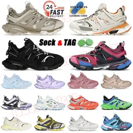 Top Quality Track 3 Sapatos Casuais Marca de Luxo OG Original Tracks Runners 3.0 Mocassins Designer Mens Mulheres Preto Branco Bege Tess.s. Tênis Gomma Couro Nylon Estampado