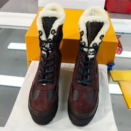 Botas femininas de salto alto moda inverno sapatos de neve