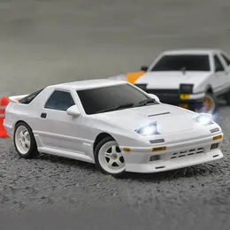 Electric RC Car Rc For Mazda LD1802 AE86 1 18 2.4G Drift Vehicles ESP Gyroscope LED Lights Full Scale Controlled Model Children Toys 231027