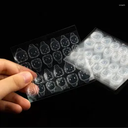 Nail Stickers 10pcs/opp Double Sided False Art Adhesive Tape Glue Sticker DIY Tips Fake Acrylic Manicure Gel Makeup Tool