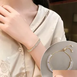 Zincir lüks 18k altın kaplama bilezik kadınlar için fl rhinestone ayarlanabilir bilezikler 2023 yeni trend bijoux hediyeleri desen dağıtım jewelr dheno
