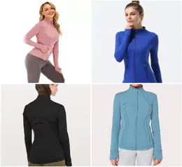 L78 Autumn Winter Top Top Outfit Kurtka Quickdring Yoga Ubrania z długim rękawem do dziury trening Kurtka Kobiet Slim 4680844