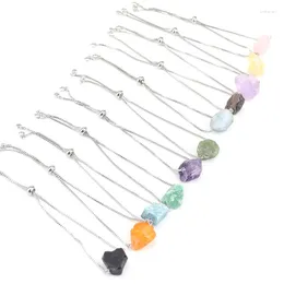 Charm Bilezikler Düzensiz Düzensiz Pembe Kristal Ametist Mineral Ham Taş Boncuklar İtme Strand Bilezik İyileştirme Reiki Bileklik Hediyesi Kadınlar