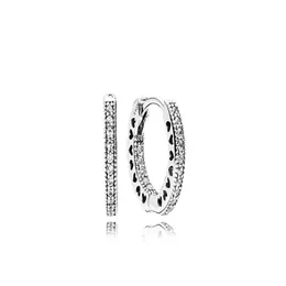 Hoop Huggie 925 Sterling Silber CZ-Diamant-Ohrring mit Originalverpackung, passend für ewigen Schmuck, Hoop-Frauen, Hochzeitsgeschenk, Ohrringe, Top-Tropfen von Otaa8