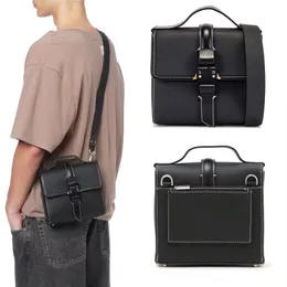 Männer Frauen Mode Leder Umhängetasche ALYX Tasche Metall taste Funktionale Taktische Skateboard Hohe Qualität Brust Taschen ALYX Rucksack319O