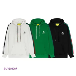 Yu1s herrhoodies lyxdesigner Classic Hoodie Clovers Co Branding Style Casual Dress Sweatshirt Par Running Top Jacket