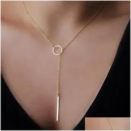 New Europe And The United States Minimalist Simple Metal Short Necklace Drop Delivery Dhgarden Ot0Xk