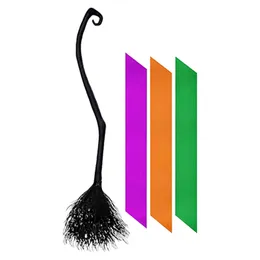 لوازم الحفلات الأخرى لحفلات Cosplay Pography Props Home Decor Witch Broom Mysterious Craft Kids Adults Halloween Decoration Colored Shripons Party 231027