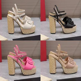 Buckle chunky Heel sandals Platform high-heeled shoes super high Evening shoes women high heeled Luxury Designers Ankle Wraparound shoe factory footwear