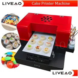 مطبخ آخر ، شريط الطعام أطعمة Ciss Food Plentbed Printer for Coffee Sugar Cake Paper Printing Hine Drop Droper