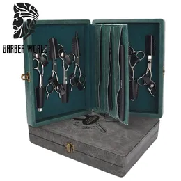 Hair Salon Leather Scissors Storage Bag Barbershop Hairdressing Tool Box Hair Stylist Scissor Holder Barber Pouch for Scissors Combs 231027