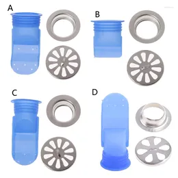 Torneiras de cozinha com fechamento automático, dreno de piso, filtro de silicone, desodorante hiperbolóide