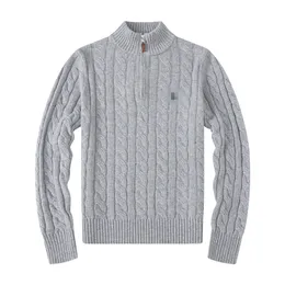 Nuovo maglione di design da uomo europeo Ricamo vintage Felpa classica di lusso Felpa da uomo con lettera sul braccio ricamato Girocollo Comodo pullover di alta qualità