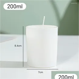 Candle Holders Glass Transparent Candlestick Cup Specyfikacja MTI Desktop Dowód domowy ogród DHDH5