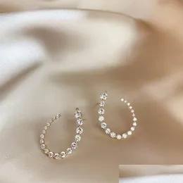 Delikat d zirkonörhängen toppdesign 2021 nya modesmycken koreansk stil enkel örhänge bijoux födelsedag droppleverans dhgarden otnpr