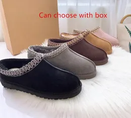 Hot Man women tasman slippers boots ultra mini casual warm snow boots with box card dustbag Casual thermal slippers beautiful Gifts