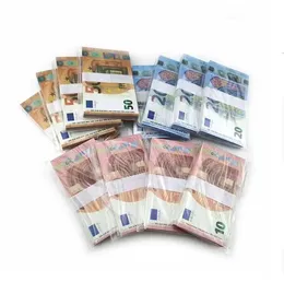 Festive Party Supplies 2023 Fake Money Banknote Faux billets 5 10 20 50 100 Dollar Euros Realistic Toy Bar Props Copy Currency Movie Money