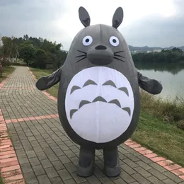 Nowy dorosły Halloween Christmas Totoro Mascotte Fancy Cartoon Mascot Costume Plush Fancy Dress Mascot Costume