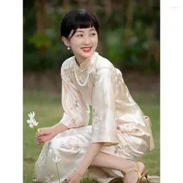 Fancy Shanghai Tang Chinese Silk Dress