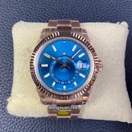 N2 watch diameter 42 mm with 9001 movement vibration frequency 21800 per hour sapphire glass mirror ultra strong ice blue luminous 904L Oyster steel