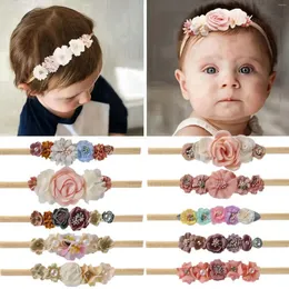 Acessórios de cabelo bebê headband flor meninas arcos bandas de criança para crianças headbands turbante nascido haarband