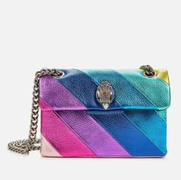 Kurt Geiger borsa a forma di cuore Borsa di design di lusso in pelle Londra Donna Uomo Mini spalla insegna in metallo pochette pochette borsa a tracolla catena Borse Tendenza moda