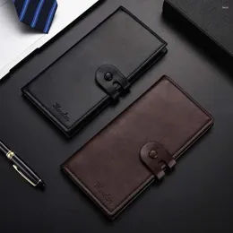Wallets Portable Fashion PU Leather Multi-slot Money Bag Cash Clip ID Card Cover Business Holder Men Wallet Coin Purse