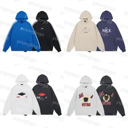 Pure Cotton Mens Hoodies Desigenr Hip Hop Sweatshirts Couple Casual Loose Sweaters Pellover Hoody