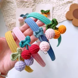 Haarschmuck Haarband Kopfbedeckung Süße Kinder Hoop Kirsche Stirnband Kinder Winter Kopfschmuck Wolle