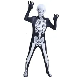 Halloween Costume Cosplay Costume Halloween Costume Spoof Skalle Jumpsuit Cosplay Skeleton Horror Toy Game Parent-Child Party Costume