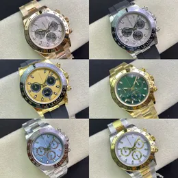 Tasarımcı Erkekler İzle 40mm Gold Dial Otomatik Hareket İzle Lüks Yüksek Kaliteli 904L Paslanmaz Çelik Kayış Moda Glow Watch Water Popess Montre De Luxe