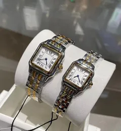 Uhr Saphir Glas Luxus Uhr Panthere Quarz Bewegung Fashion Watch Womens Elegante Armbanduhren Horloge Ladies Gold Uhren wasserdichte Handgelenk Uhr Frau