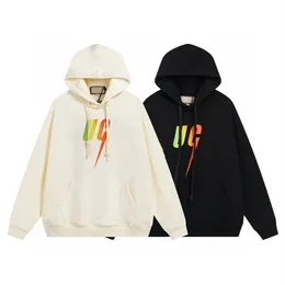 Hoodies Mens Sweatershirts خطاب طباعة Tshirt الأكمام طويلة الأكمام مقنعين قمم النساء في الشارع العالي سترة أعلى جودة قمصان قطنية UC