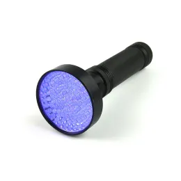 100 LED UV 손전등 토치 홈 호텔 검사 애완 동물 소변 얼룩을위한 보라색 조명 토치 zz
