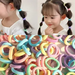 Acessórios de cabelo 100pcs útil criança headbands resistente ao desgaste bebê alta elasticidade estilo colorido anéis decoração