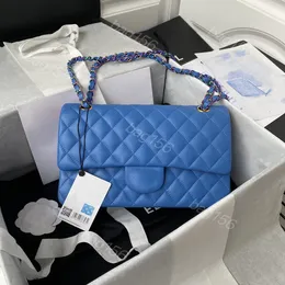 Luxurys män designers väskor kedja påse höga qulity väskor 10a messenger väskor slät lammskinn crossbody väskor caviar cowhide handväska guld silver kedja middag totes